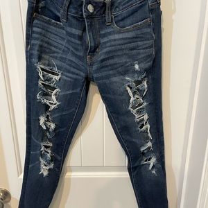 American eagle distressed jegging